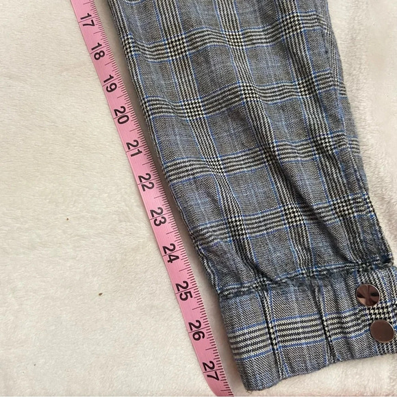 Tibi Cooper Prince Of Wales Checked Wool And Silk-blend Track Pants 28588 - Picture 5 of 15
